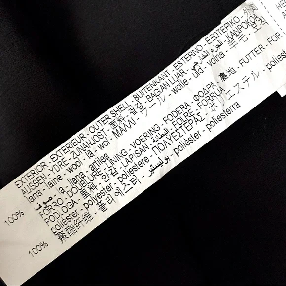 ZARA Collection NEW! Double Front Slits Black Wool Midi Straight Skirt--M - Picture 12 of 13